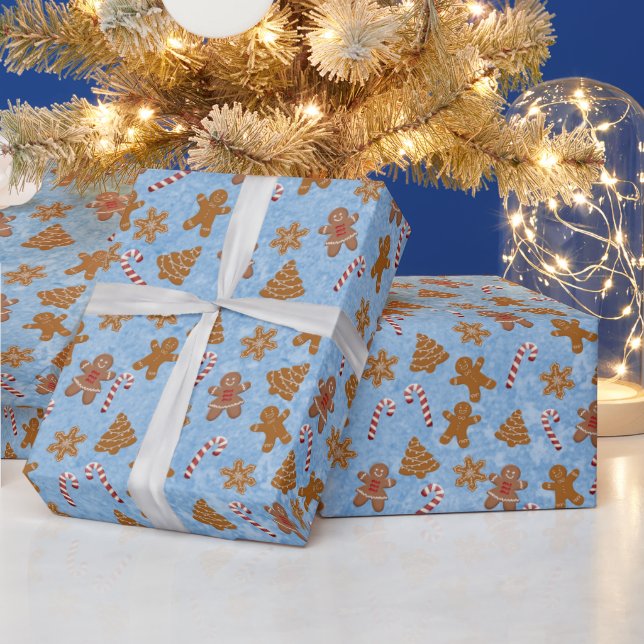 Lebkuchen und Süßspeisen Geschenkpapier (Feiertage)