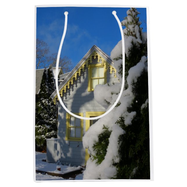 Lebkuchen und Winterschnee - Martha's Vineyard Mittlere Geschenktüte (Vorderseite)