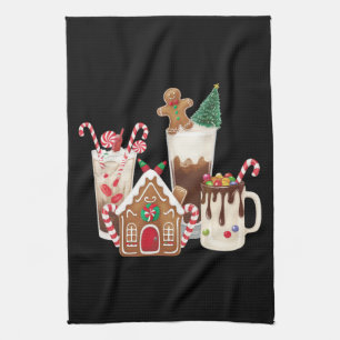 Lebkuchen-Weihnachts-Kaffee-Liebhaber-Geschenk Xma Geschirrtuch