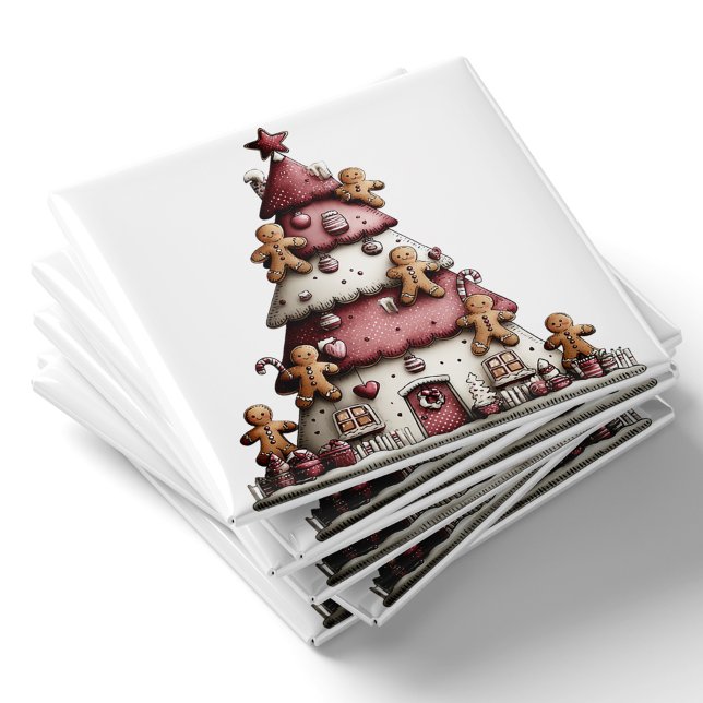 Lebkuchen-Weihnachtsbaum | Weihnachtsmagnet Magnet (Gingerbread Christmas Tree | Christmas Magnet by PiggyPrint Sticker. by PiggyPrint Sticker. )