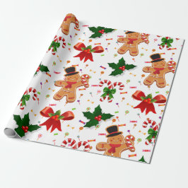 Lebkuchen-Weihnachtsbonbonband Geschenkpapier