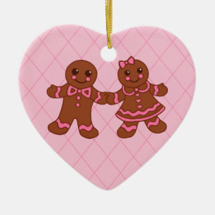 Lebkuchen Weihnachtsdekoration Keramikornament