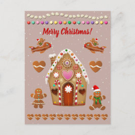 Lebkuchen Weihnachtsfeiern Feiertagspostkarte