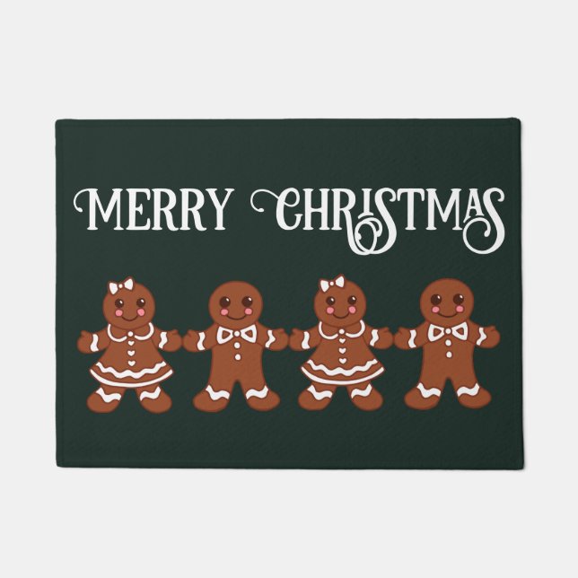 Lebkuchen Weihnachtsfeiertag Türmatte Rug (Vorderseite)