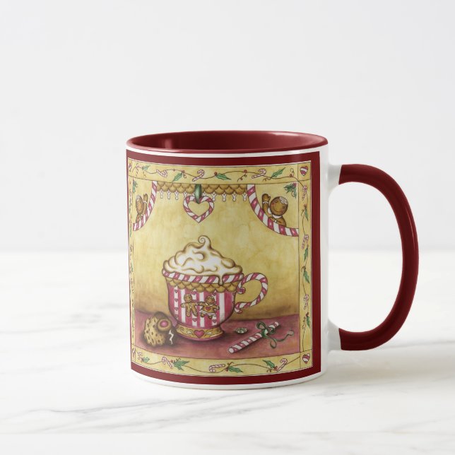 Lebkuchen Weihnachtskekse Tasse (Rechts)