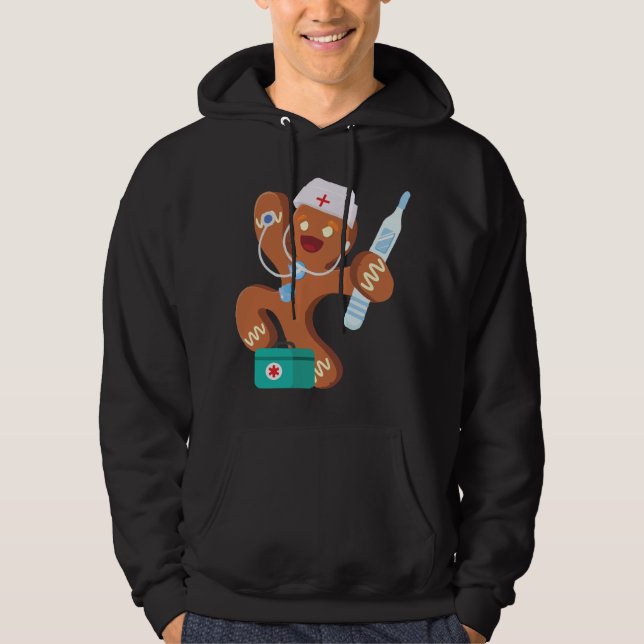 Lebkuchen Weihnachtskochtopf Kostüme backen Hoodie (Vorderseite)