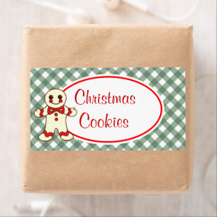 Lebkuchen-Weihnachtsplätzchen-Etiketten