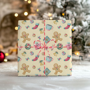 Lebkuchen-Weihnachtsverpackungspapier Geschenkpapier