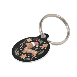 Lebkuchen Wiener Hund Liebhaber Dachshund Weihnach Haustiermarke