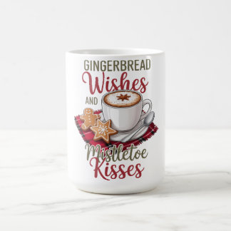 Lebkuchen-Wünsche und Mistelzweig-Küsse Weihnachte Kaffeetasse