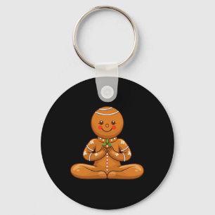Lebkuchen Yoga Weihnachtsgebäck Weihnachten Weihna Schlüsselanhänger