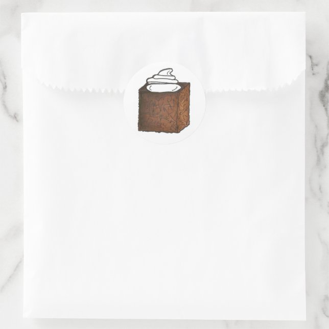 Lebkuchenbackcreme Feinschmecker Runder Aufkleber (Tasche)