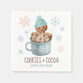 Lebkuchengebäck & Cocoa Boy Baby Dusche Serviette