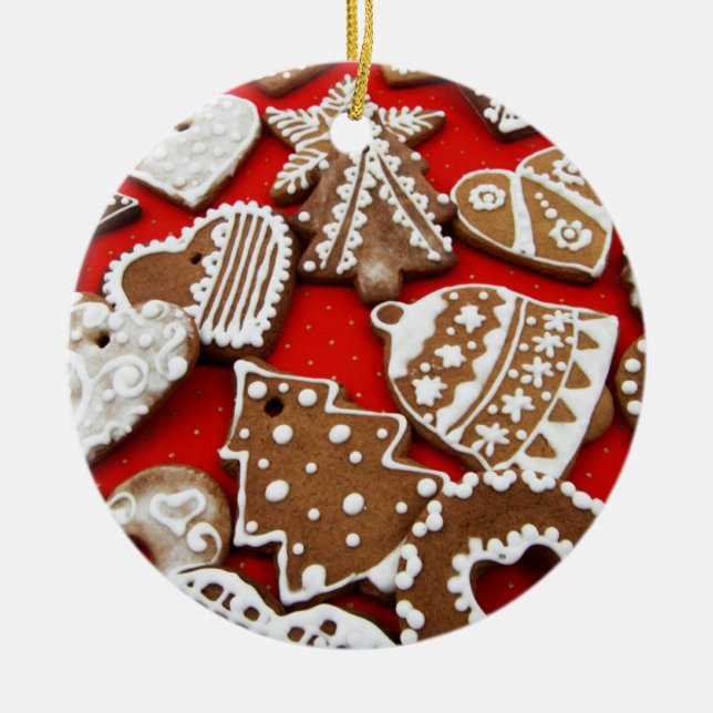 Lebkuchengebäck Keramik Ornament (Vorne)