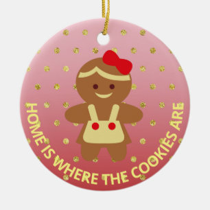 Lebkuchengebäck Koch Weihnachtsfeier Keramik Ornament