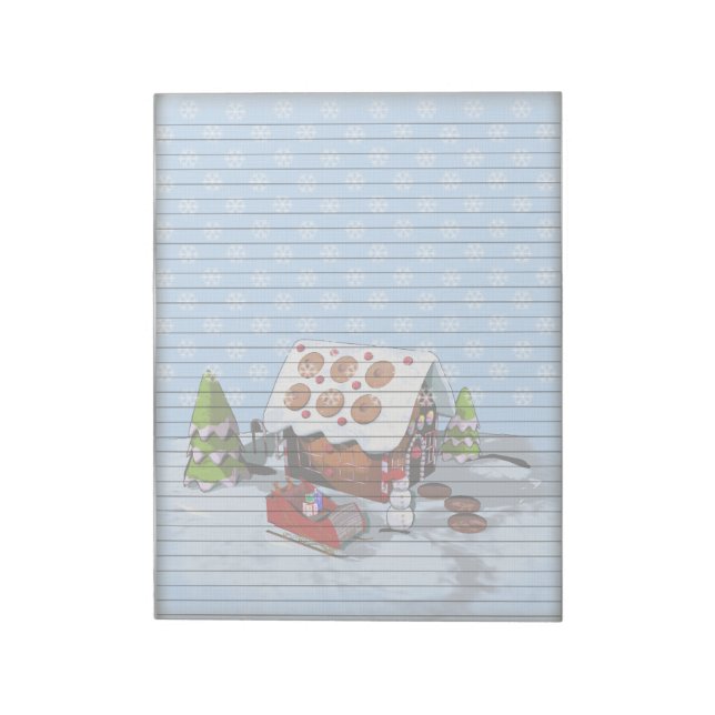 Lebkuchengebäck, Konfektionshaus Notepad Notizblock (Rotiert)
