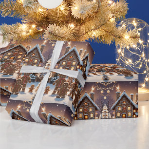 Lebkuchengewächse und niedliche Lebkuchengewächse Geschenkpapier