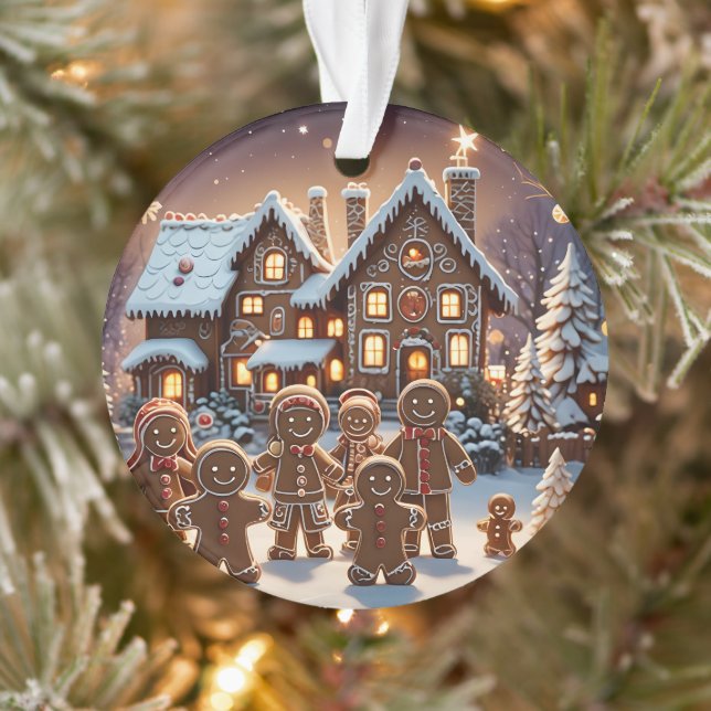 Lebkuchengewächse und niedliche Lebkuchengewächse Ornament (Baum)
