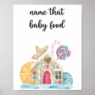 Lebkuchenhaus - Name dieses Babynahrung Poster