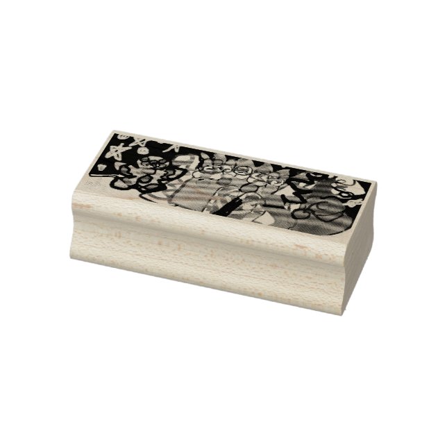 Lebkuchenhaus und Tasse Holzkastenschild Gummistempel (Stempel)