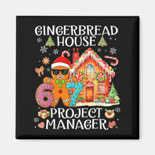 Lebkuchenhäuschen-Projektmanager Dekorieren Backen Magnet