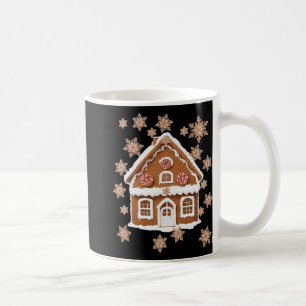 Lebkuchenhäuser und Schneeflocken Süße Weihnachten Kaffeetasse