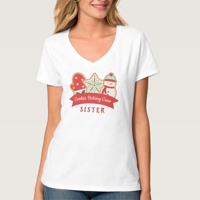 Lebkuchenkoch | Cookie Baking Crew Register T-Shirt (Vorderseite)
