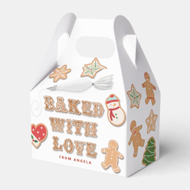 Lebkuchenkoch | Gebacken mit Liebe Gefälligkeitsbo Geschenkschachtel (Vorderseite)