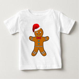 Lebkuchenmann bei Weihnachten Baby T-shirt