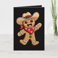 Lebkuchenmann Cowboyhut Bandana Weihnachten Xmas