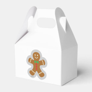 Lebkuchenmann, der den Engel im Schnee bildet Geschenkschachtel
