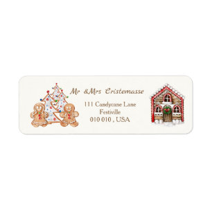 Lebkuchenmann, Frau, Zuckerstange-Haus Weihnachten