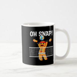 Lebkuchenmann Oh Snap Weihnachts-Volleyballspieler Kaffeetasse