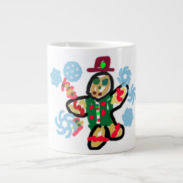 Lebkuchenmann-Tanz Jumbo-Tasse