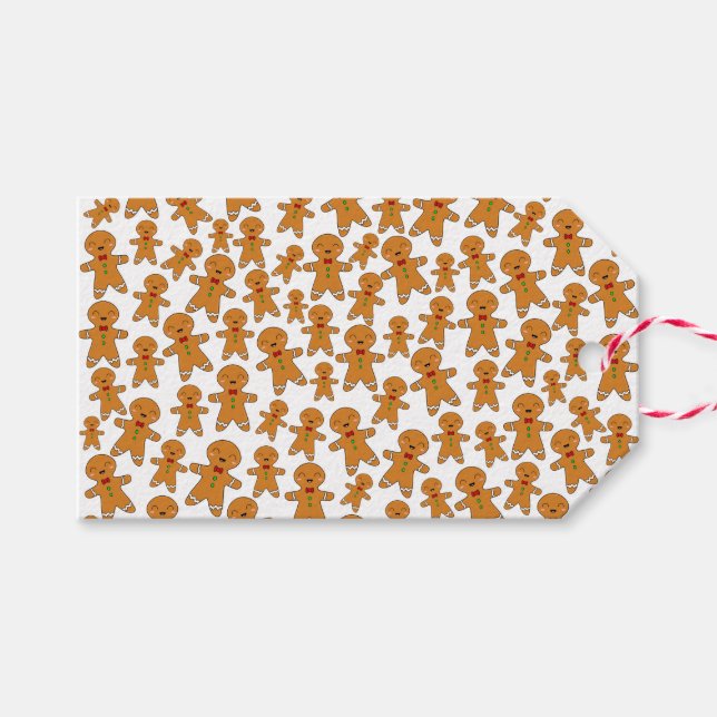 Lebkuchenmänner Geschenkanhänger (Vorderseite (Horizontal))