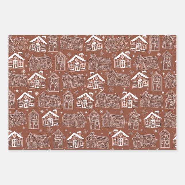 Lebkuchenpapier für Zuhause Geschenkpapier Set (Vorderseite)