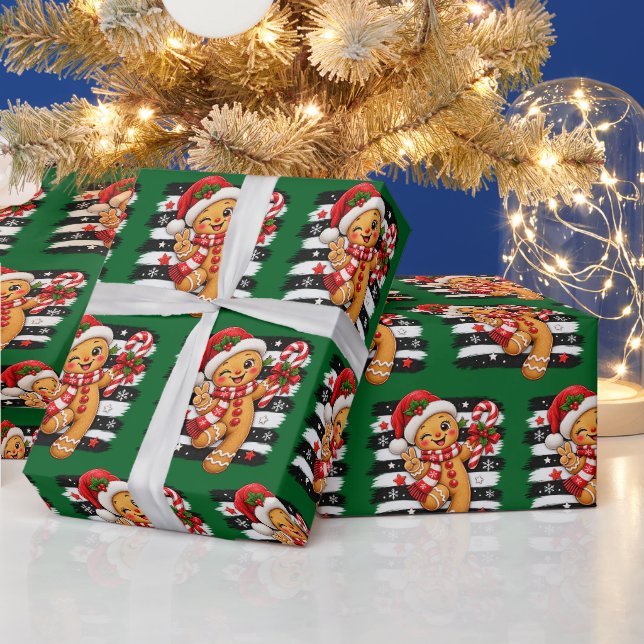 Lebkuchenplätzchen Geschenkpapier (Feiertage)