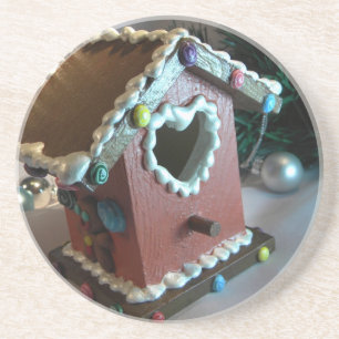 Lebkuchenvogelhaus I Getränkeuntersetzer