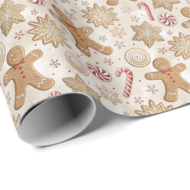 Lebkuchenwein Weihnachten Geschenkpapier (Rolleneckpunkt)