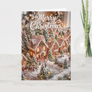 Lebkudendorf Frohe Weihnachtskarte Karte