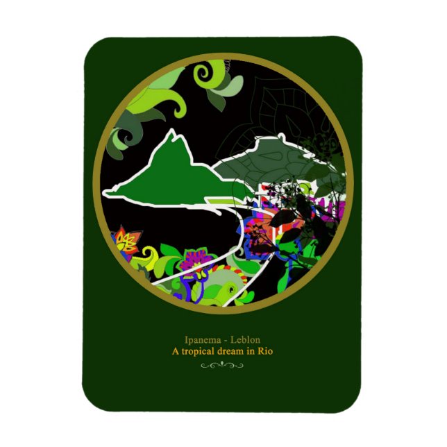Leblon - Rio de Janeiro Magnet (Vertikal)