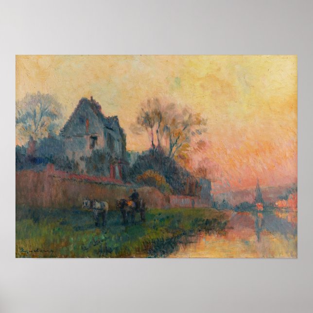 Lebourg - Bords De Seine À Chatou Poster (Vorne)