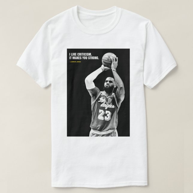 Lebron James quotes T-Shirt (Design devant)