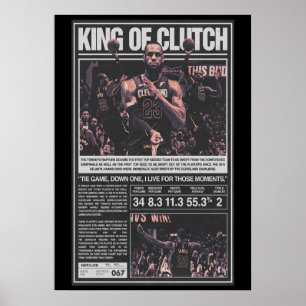 lebronfarbene Spiele, nba, Basketball, king james, Poster