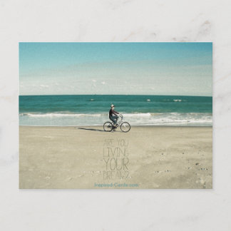 Lebst du deinen Traum? Postkarte