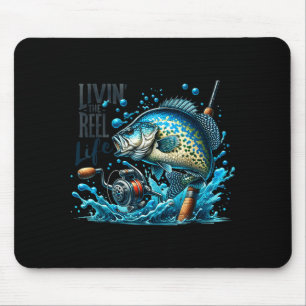 Lebt das Leben der Karpfen-Angelfans Fischers Mousepad