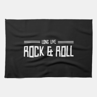 Lebt lang Rock u. rollt Handtuch