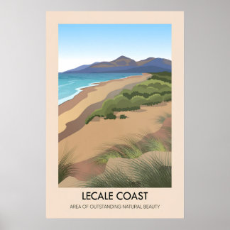 Lecale Coast AONB Reiseplakat Poster