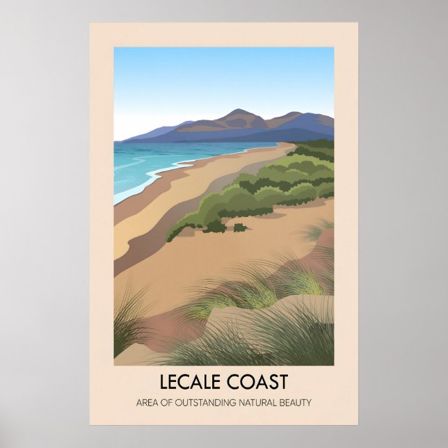 Lecale Coast AONB Reiseplakat Poster (Vorne)