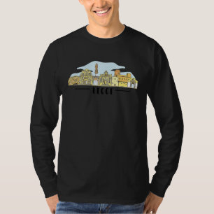 Lecce Italien Europa Stadt Skyline Silhouette Umri T-Shirt